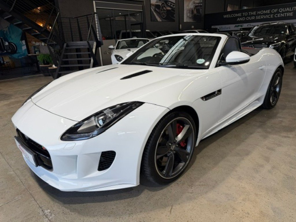 2014 Jaguar F-Type S F-TYPE S 3.0 V6 CONVERT in White, for sale at Driving Force Cape Town