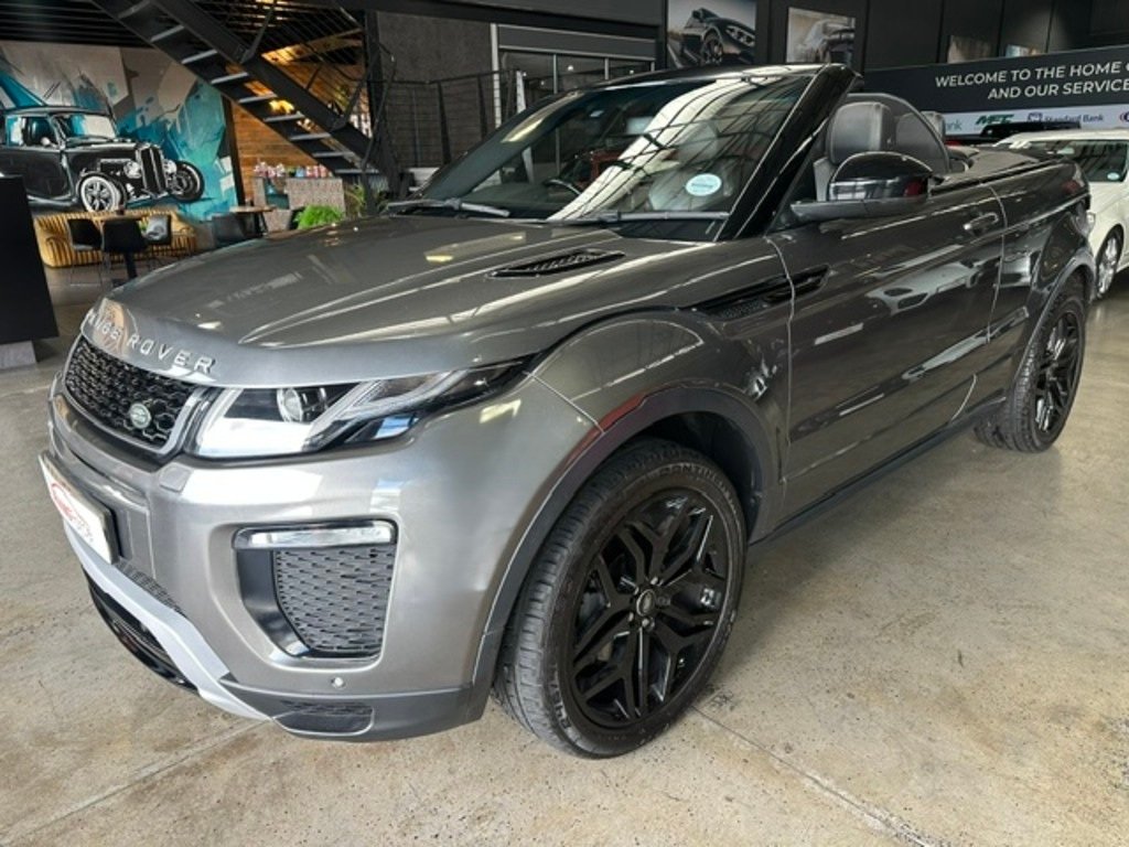 2018 Range Rover Evoque Convertible EVOQUE 2.0 Si4 CONVERTIBLE in Charcoal, for sale at Driving Force Cape Town