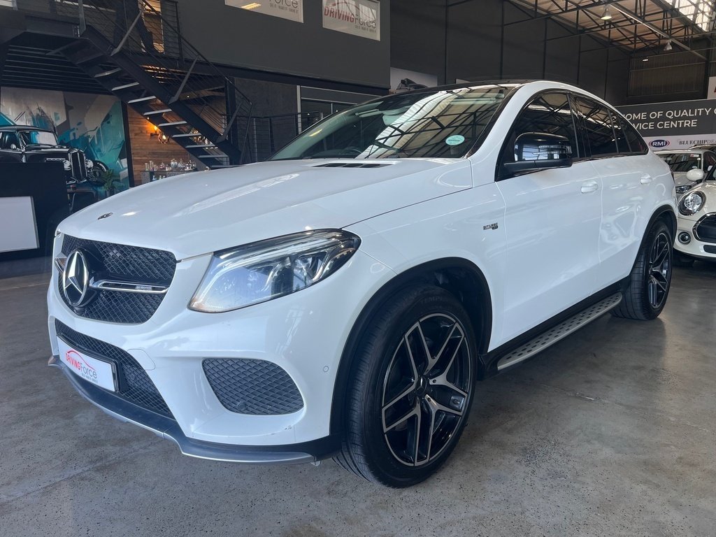 2019 Mercedes-Benz GLE Coupe GLE COUPE 450/43 AMG 4MATIC in White, for sale at Driving Force Cape Town