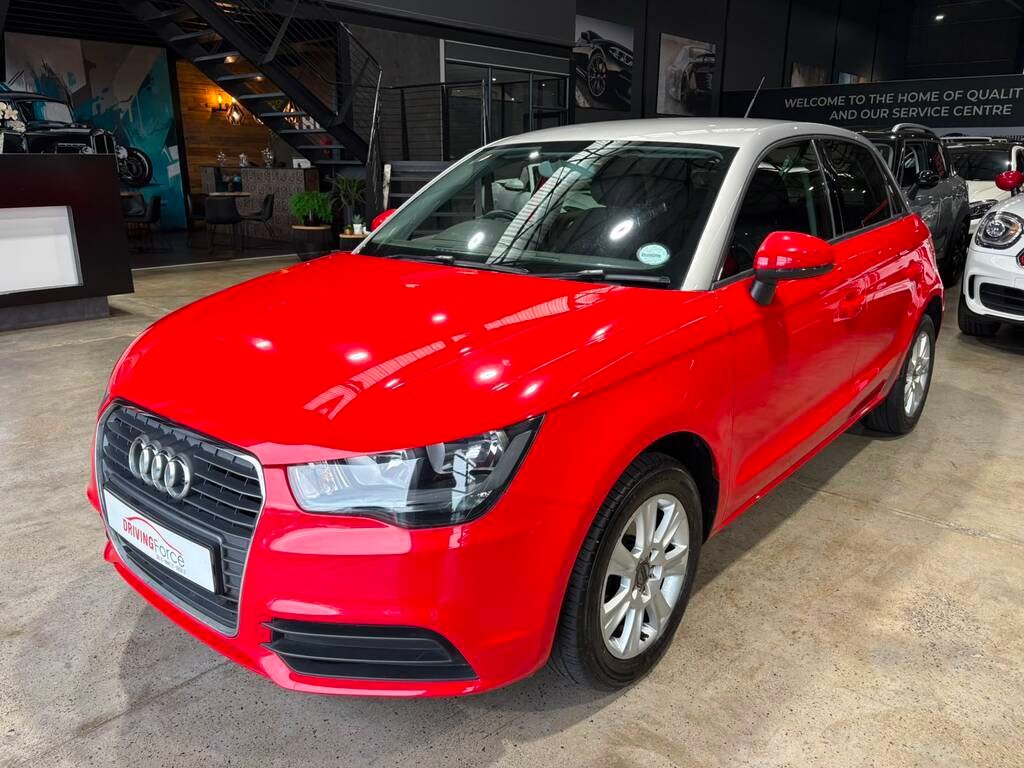 2014 Audi A1 Sportback A1 SPORTBACK 1.4T FSi ATT S-TRON in Red, for sale at Driving Force Cape Town