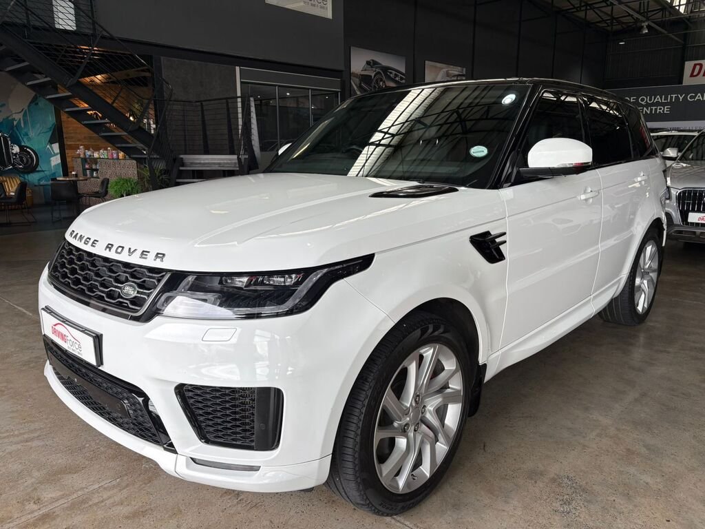 2019 Land Rover Range Rover Sport 4.4D HSE DYNAMIC (250KW) in WHITE, for sale at Driving Force Cape Town