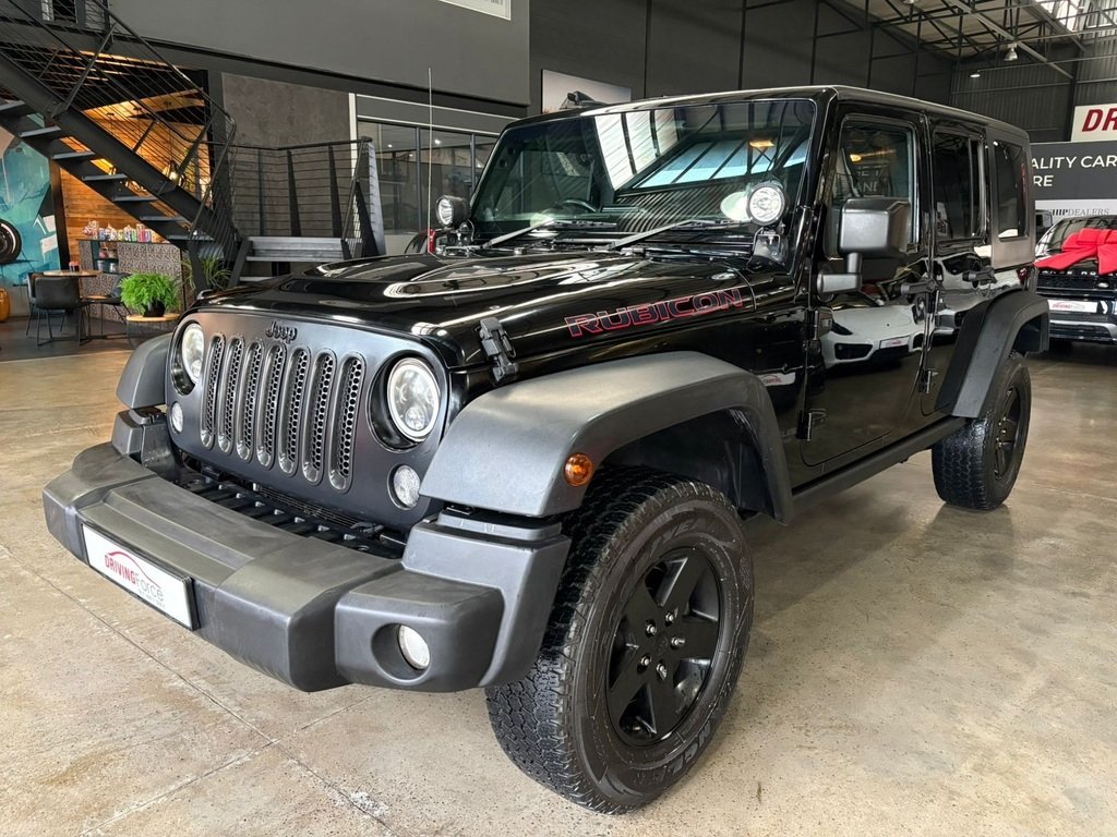 2014 Jeep Wrangler Unlimited Rubicon WRANGLER UNLTD RUBICON 3.6L V6 A/T in Black, for sale at Driving Force Cape Town