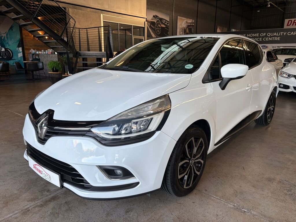 2017 Renault Clio Dynamique CLIO IV 900 T DYNAMIQUE 5DR (66KW) in White, for sale at Driving Force Cape Town